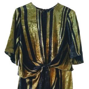 Liz Claiborne Green Velvet Romper